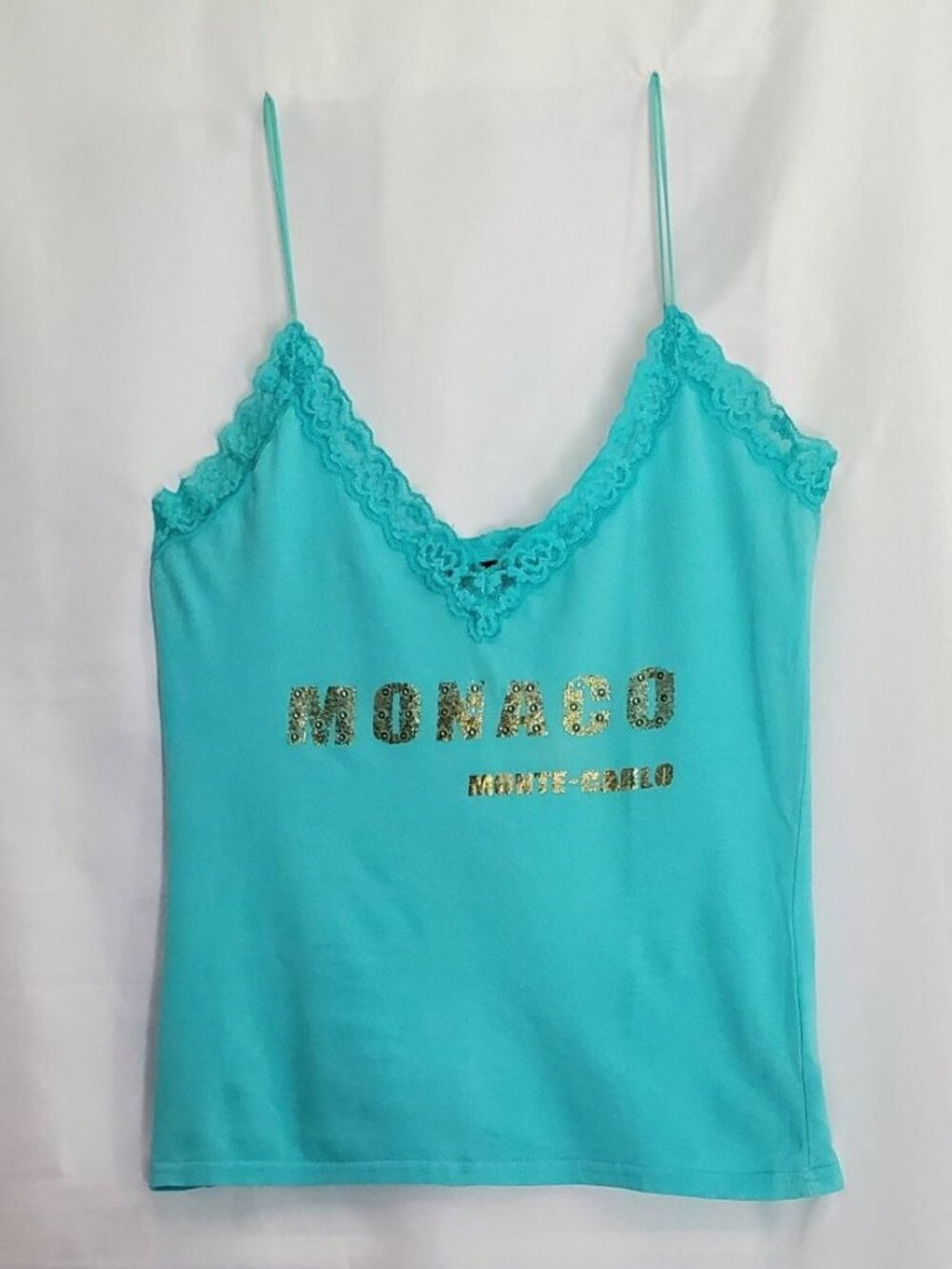 Vintage Hanes Beauty Lace Trim and Straps Top. Size M